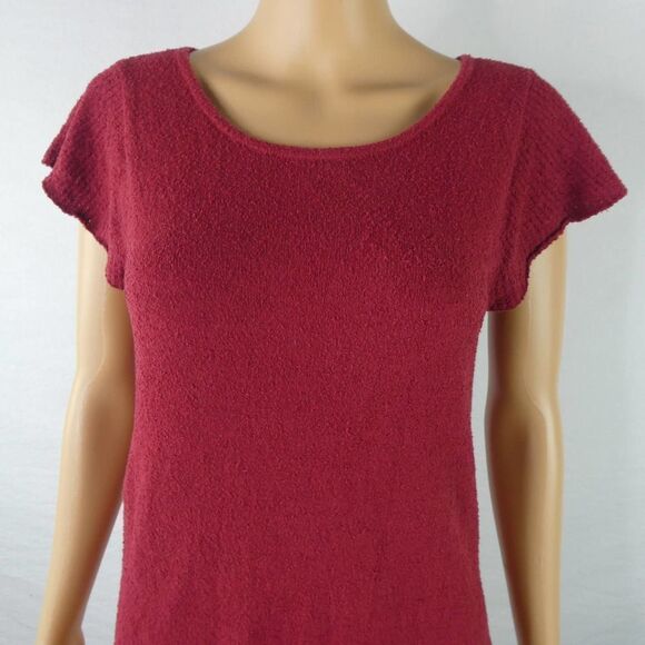 Madewell Tie Front Marin Tee Ribbed Cap Sleeve Textured T Shirt Top Blouse Small - Picture 3 of 9